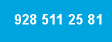 928 511 25 81 928 511 25 81